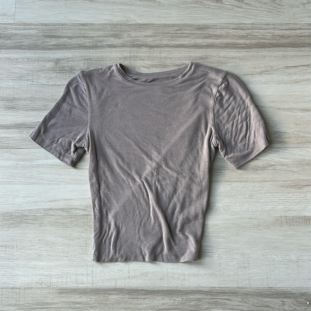 AYM Bourne shirt in taupe (color no longer available)